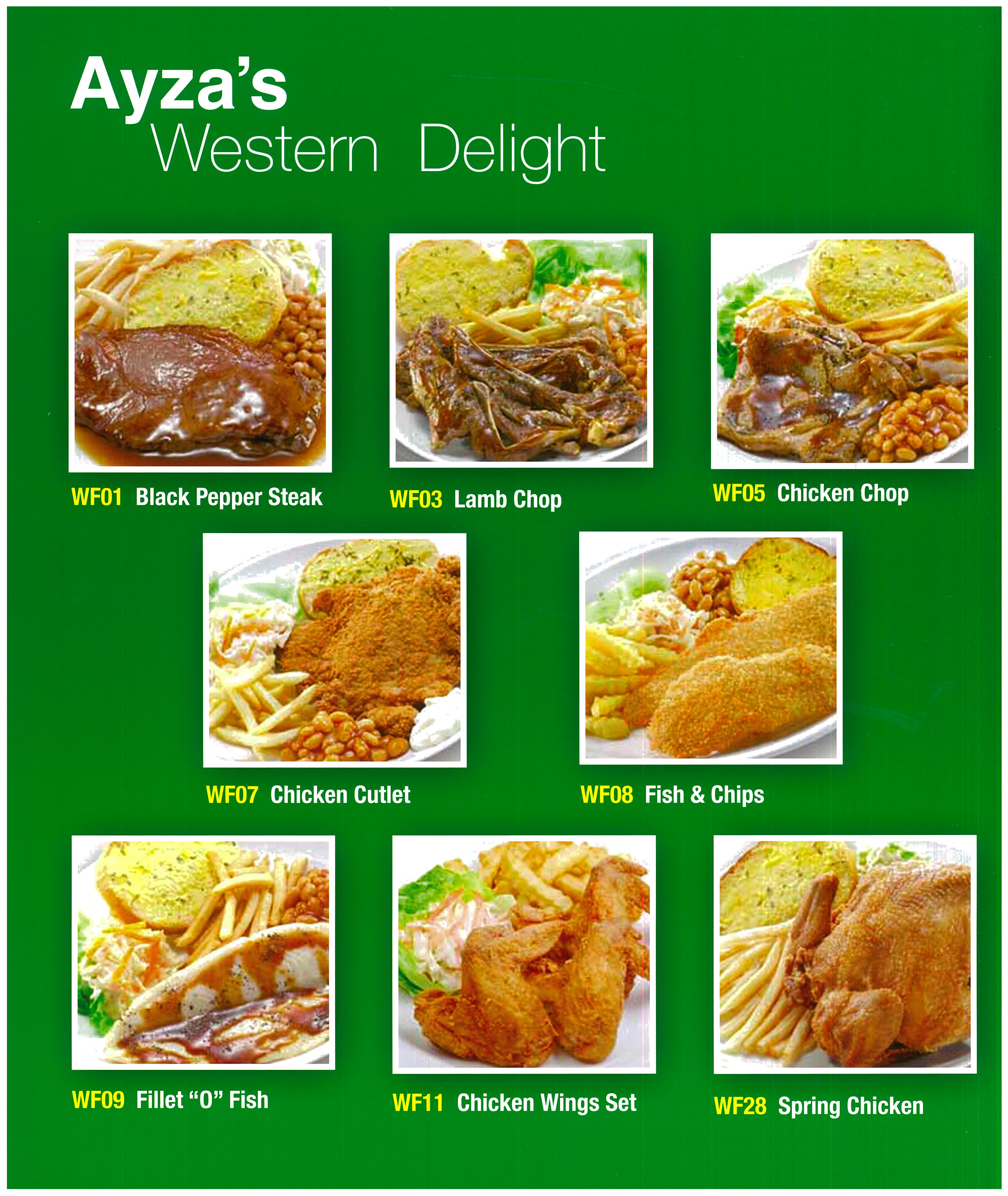 ayza restaurant singapore menu items